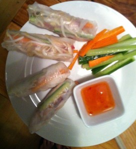 rice paper rolls