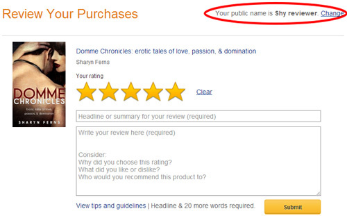 How to change your display name on Amazon reviews