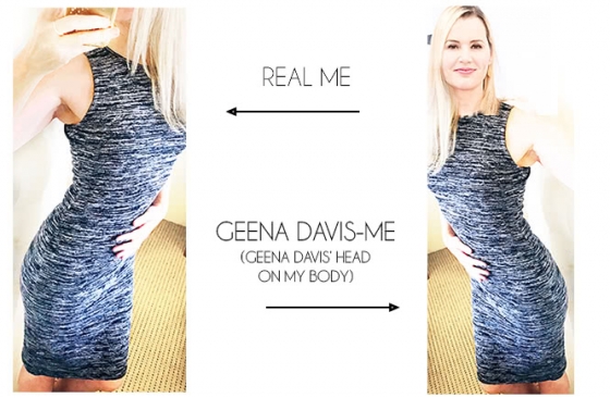 George Clooney said I looked like Geena Davis, then we kissed