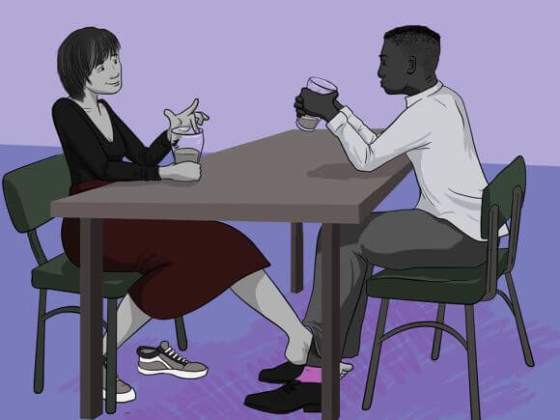 Femdom audio erotica: Another drink?